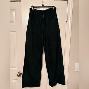 Madewell Superwide-Leg Jeans in Deep Green